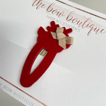 Load image into Gallery viewer, Christmas reindeer snappy clip
