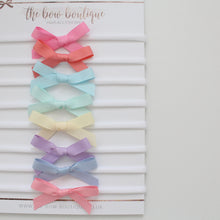 Load image into Gallery viewer, Hand tied ribbon bow headbands - 42 Colours