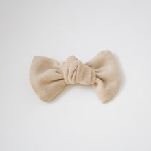 Load image into Gallery viewer, Beige knot jersey bows