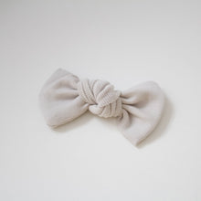 Load image into Gallery viewer, Soft grey knot jersey bows