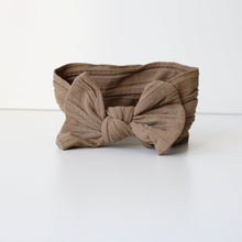 Load image into Gallery viewer, Khaki brown cable headwrap
