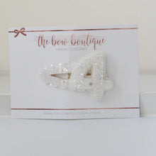 Load image into Gallery viewer, Birthday snappy clip - White sparkle