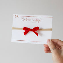 Load image into Gallery viewer, My first mini velvet bows - 16 Colours
