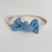 Load image into Gallery viewer, Petite jersey ribbed knot bows - (20 Colours)