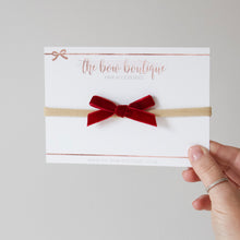 Load image into Gallery viewer, My first mini velvet bows - 16 Colours