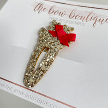 Load image into Gallery viewer, Christmas reindeer snappy clip