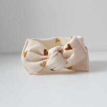 Load image into Gallery viewer, Neutral heart headwrap - NEW COLOUR