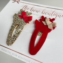 Load image into Gallery viewer, Christmas reindeer snappy clip