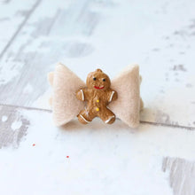 Load image into Gallery viewer, Mini baby felt gingerbread | My first clip, bobble or headband
