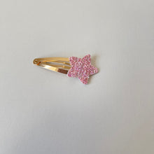 Load image into Gallery viewer, My first glitter star snappy clips (25 Colours)