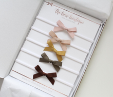 Load image into Gallery viewer, Hand tied autumn ribbon bow headband sets