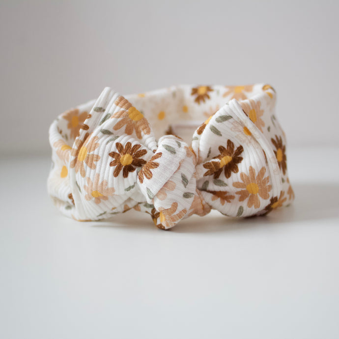 Vintage daisy headwrap - NEW COLOUR