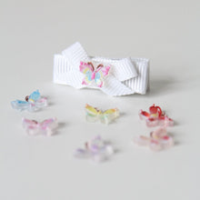 Load image into Gallery viewer, My first pastel ribbon butterfly clip (Random colour selected)