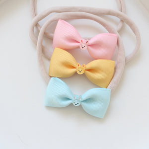 Bunny pinch bow set - Easter - Clip or headband