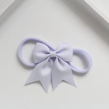 Load image into Gallery viewer, Personalised short tail pinch ribbon bow headbands 28 colours