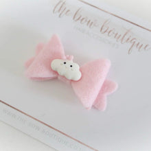 Load image into Gallery viewer, Limited edition pink cloud mini baby bow | clip or bobble
