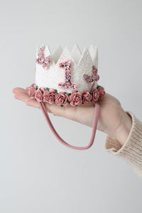 Butterfly birthday crown headband