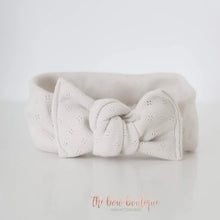 Load image into Gallery viewer, Natural pointelle headwrap