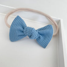 Load image into Gallery viewer, Jersey ribbed knot bows - 20 Colours