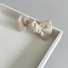 Load image into Gallery viewer, Soft pointelle Bows - 2 colours options