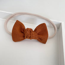 Load image into Gallery viewer, Jersey ribbed knot bows - 20 Colours