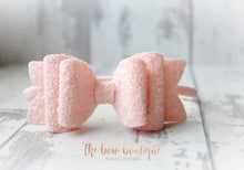Load image into Gallery viewer, Chunky double glitter bows (25 Colours)