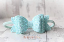 Load image into Gallery viewer, Chunky double glitter bows (25 Colours)