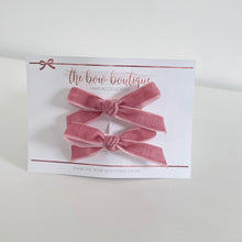 Load image into Gallery viewer, My first mini velvet bows - 16 Colours