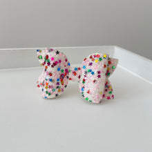 Load image into Gallery viewer, Medium deluxe glitter bows (25 Colours)