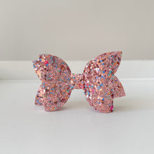 Load image into Gallery viewer, Medium deluxe glitter bows (25 Colours)