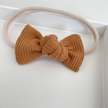Load image into Gallery viewer, Jersey ribbed knot bows - 20 Colours