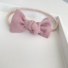 Load image into Gallery viewer, Jersey ribbed knot bows - 20 Colours