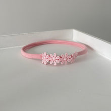 Load image into Gallery viewer, Delicate full pink daisy flowers - Clip or headband