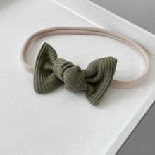 Load image into Gallery viewer, Jersey ribbed knot bows - 20 Colours