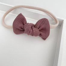 Load image into Gallery viewer, Jersey ribbed knot bows - 20 Colours