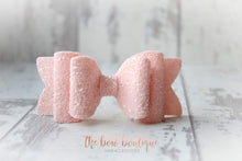 Load image into Gallery viewer, Chunky double glitter bows (25 Colours)