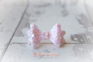 Medium baby glitter bows (25 Colours)