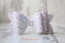 Load image into Gallery viewer, Chunky double glitter bows (25 Colours)