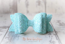 Load image into Gallery viewer, Chunky double glitter bows (25 Colours)