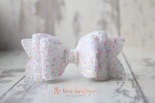 Load image into Gallery viewer, Chunky double glitter bows (25 Colours)