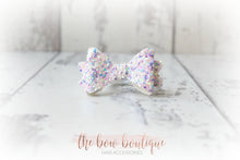 Load image into Gallery viewer, Medium baby glitter bows (25 Colours)