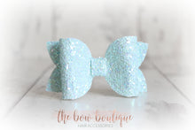 Load image into Gallery viewer, Medium deluxe glitter bows (25 Colours)
