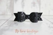 Load image into Gallery viewer, Small glitter bows (25 Colours)