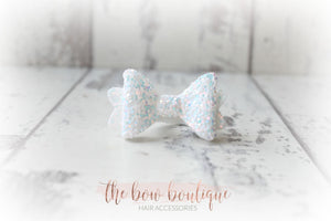 Mini baby glitter bows (25 Colours)