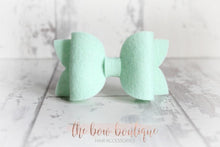 Load image into Gallery viewer, Large deluxe felt bows (25 Colours)