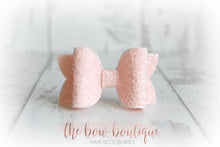 Load image into Gallery viewer, Medium deluxe glitter bows (25 Colours)