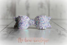 Load image into Gallery viewer, Small glitter bows (25 Colours)