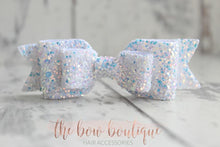 Load image into Gallery viewer, Double glitter bows (25 colours)