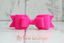 Load image into Gallery viewer, Double felt bows (25 colours)