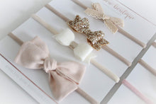 Load image into Gallery viewer, Vintage neutral headband set